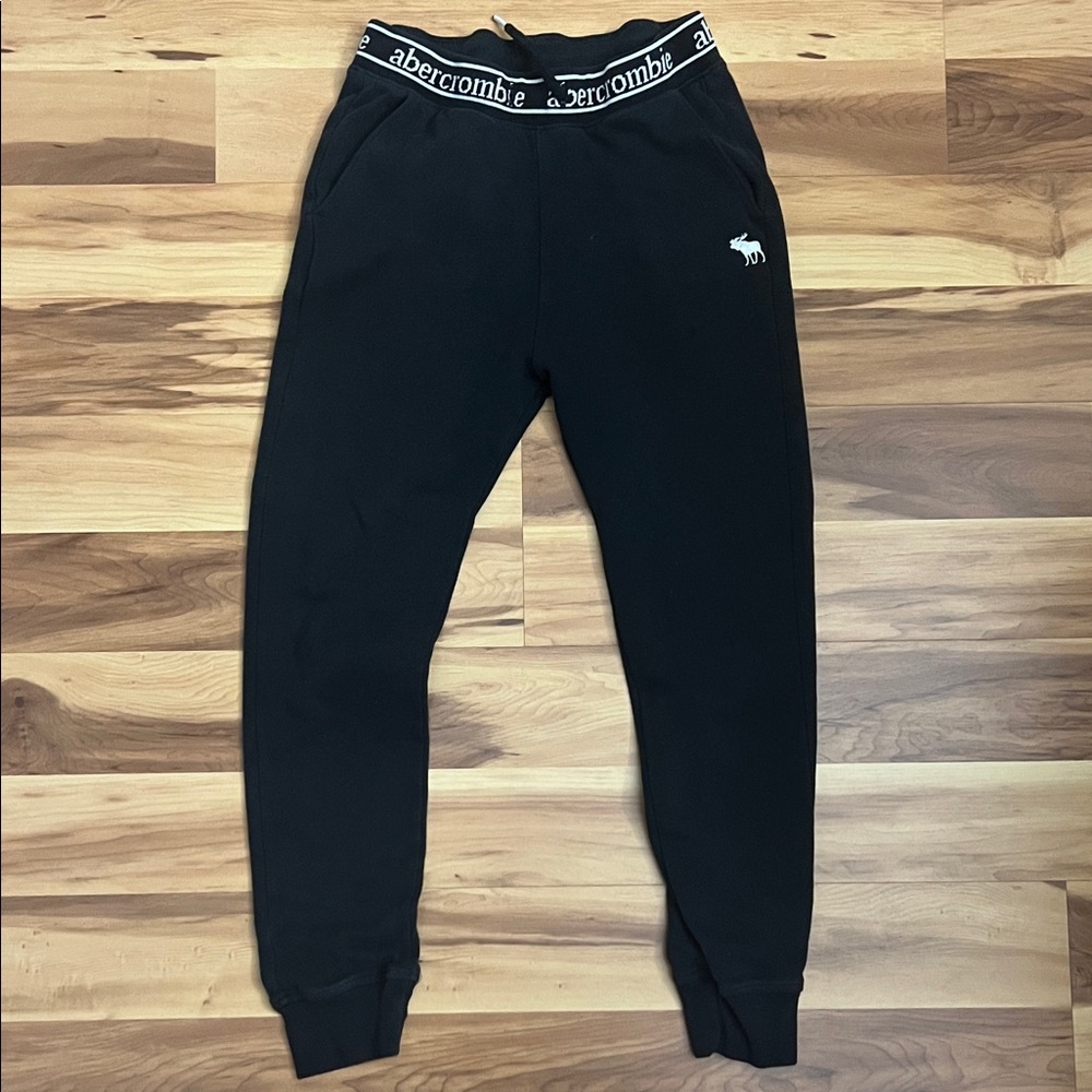 Abercrombie & Fitch Kids Black Sweatpants with Logo